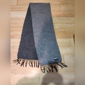 IL Moro Firenze 100% Wool Scarf Gray One Size Unisex Neck Warmer Made In Italy